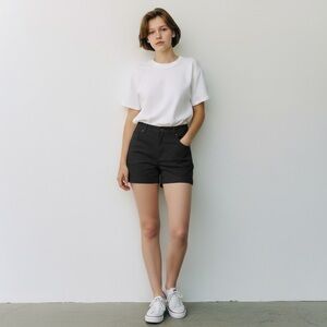 Vince cotton spandex shorts size 8 black